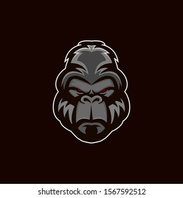 Gorilla Mascot Logo Vector Illustration Stock Vector (Royalty Free ...