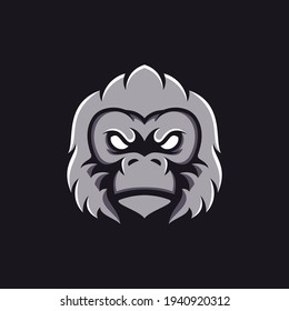 Gorilla Mascot Vector Logo Design