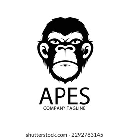 Gorilla Monkey Ape Animal Logo