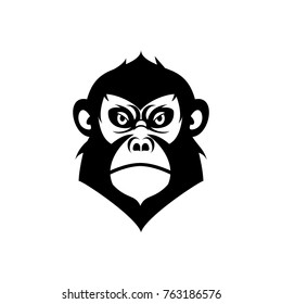 gorilla monkey logo vector