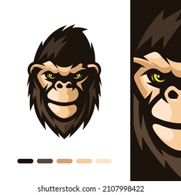 Gorilla Monkey Mascot Logo Design	
