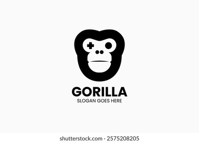 Gorilla Play Logo. Vector Illustration