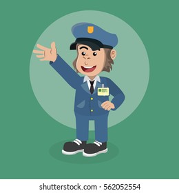 gorilla postman illustration design