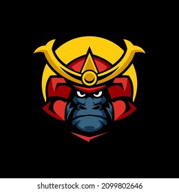 Gorilla Samurai Logo Templates Design