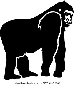 Gorilla Silhouette