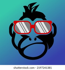 Gorilla Silhouette Cool Attitude Wear Goggle