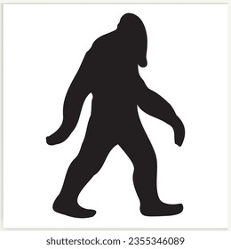 Gorilla silhouette icon illustration template for many purpose Vector.