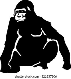 8,063 Gorilla Silhouette Images, Stock Photos & Vectors | Shutterstock