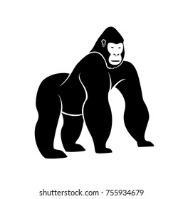 Gorilla Silhouette Vector