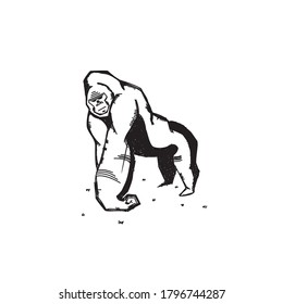Gorilla sketch for your design needs