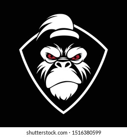 gorilla sport logo vector image