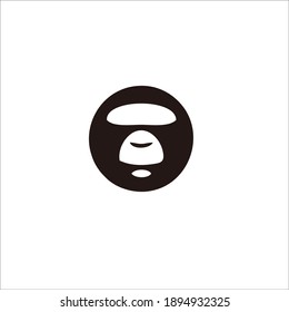 Gorilla Symbol Logo. Vector Illustration.