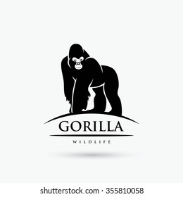 Gorilla symbol - vector illustration
