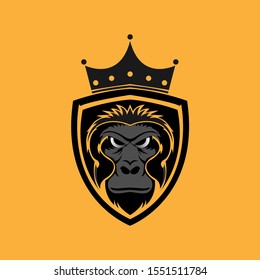 Gorilla Vector art for T shirt