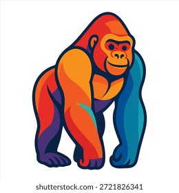 Gorilla Vektorgrafik Kunstdesign