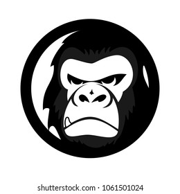 Gorilla vector logo. Eps 08.