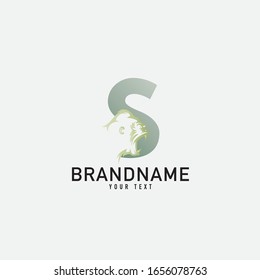 Gorilla Vector Logo Template. Letter S