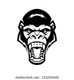 Gorilla Vector Logo This Design Can Stock Vector (Royalty Free ...