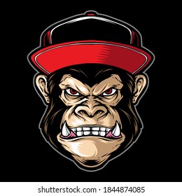 ilustración vectorial de gorilla