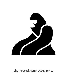 Gorillas abstract vector logo or icon template, sign or symbol.