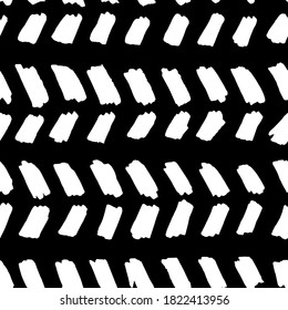 Gorizontal brushstrokes. Vector seamless pattern. Handdrawn with brush and traced. Black and white, customized color.  For printing on fabric or paper. Simple abstract graphic surface pattern design.
