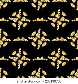 Gorizontal pattern in the form of abstraction on a black background