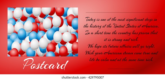 Gorizontal postcard