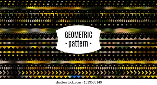 Gorizontal vector geomtric backgraund with trendy gradient.