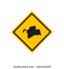 Gorno Badakhshan region map in country of Tajikistan