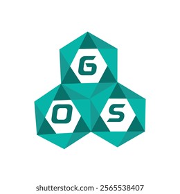 GOS creative minimalist letter logo. GOS unique vector initials alphabet letter logo design
