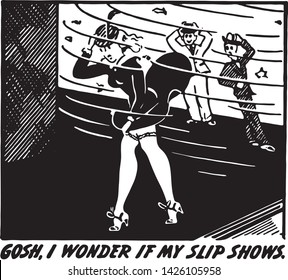 Gosh I Wonder - Retro Ad Art Banner