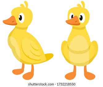 Duck Family Cartoon Stock Vector (Royalty Free) 126217631 | Shutterstock