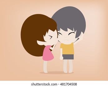 gossip couple vector