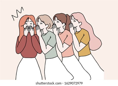 Gossiping Sketch Images Stock Photos Vectors Shutterstock