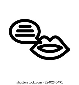 gossip icon or logo isolated sign symbol vector illustration - high quality black style vector icons
