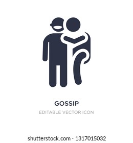 gossip icon on white background. Simple element illustration from People concept. gossip icon symbol design.