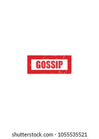 Gossip stamp red