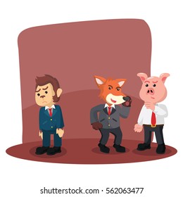 gossiping his friend failure