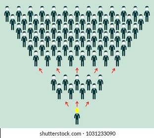 Gossiping people - people spread rumors. Stock flat vector illustration.