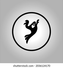 gost and spirit vector icon logo Halloween. Halloween icon set,symbol and vector,Can be used for web, print and mobile