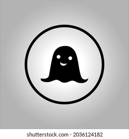 gost and spirit vector icon logo Halloween. Halloween icon set,symbol and vector,Can be used for web, print and mobile
