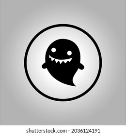 gost and spirit vector icon logo Halloween. Halloween icon set,symbol and vector,Can be used for web, print and mobile