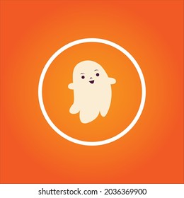 gost and spirit vector icon logo Halloween. Halloween icon set,symbol and vector,Can be used for web, print and mobile