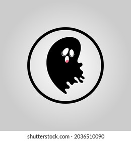 gost and spirit vector icon logo Halloween. Halloween icon set,symbol and vector,Can be used for web, print and mobile