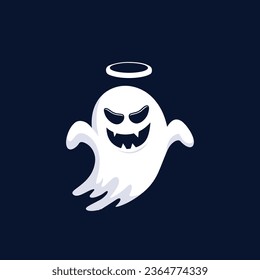 Gost vector icon or sign template design, helloween gost party icon