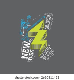 I GOT CARRIED AWAY AND I STARTED RIDING IN SKATE - MODERN AND STYLISH TYPOGRAPHY DESIGN, VECTOR PRINT T-SHIRT, GRAPHIC VECTOR DESIGN, URBAN STYLE, STREET WEAR FASHION ILLUSTRATION, 