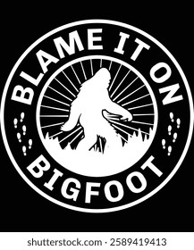 Got caught slacking? Strange footprints in your backyard? Mysterious events happening around you? Just Blame It on Bigfoot! This funny and stylish Bigfoot-themed T-shirt is perfect for cryptid lovers,