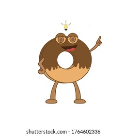got an idea donut cartoon