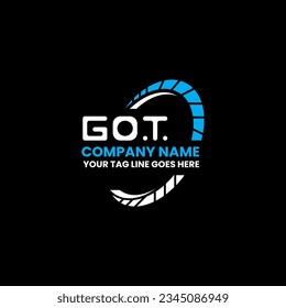 GOT letter logo creative design with vector graphic, GOT simple and modern logo. GOT luxurious alphabet design  