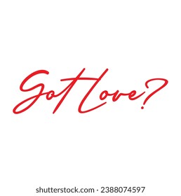 got love text on white background.